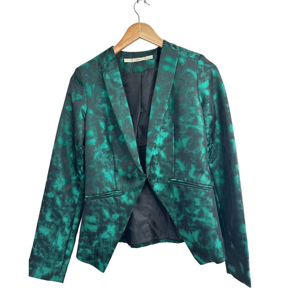 Gibson Green/Black Sateen‎ Blazer Size XS